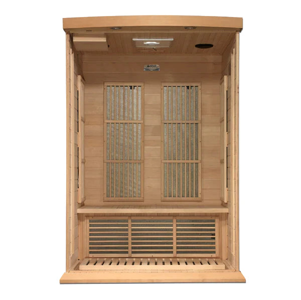 Maxxus Saunas 2-Person Near Zero EMF FAR Infrared Sauna with Hemlock (MX-K206-01-ZF)