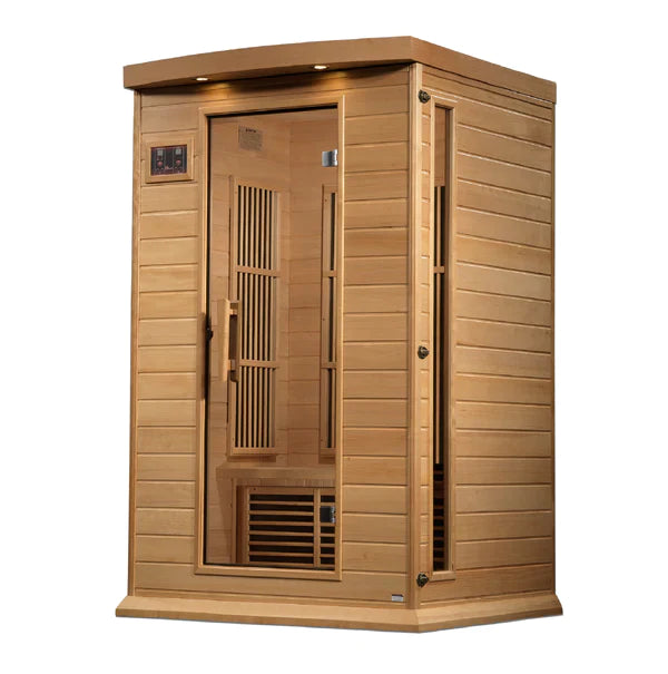 Maxxus Saunas 2-Person Near Zero EMF FAR Infrared Sauna with Hemlock (MX-K206-01-ZF)