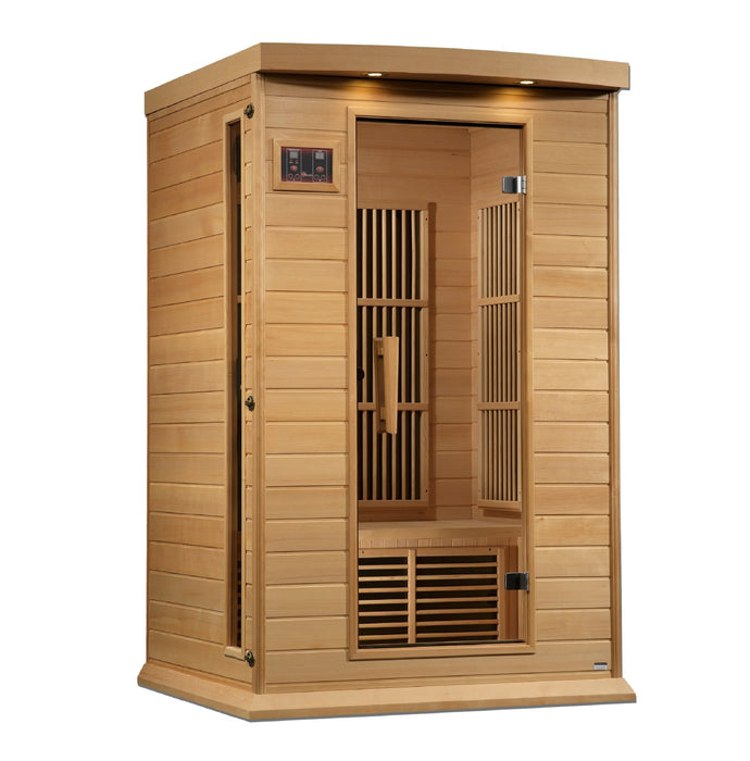 Maxxus Saunas 2-Person Near Zero EMF FAR Infrared Sauna with Hemlock (MX-K206-01-ZF)