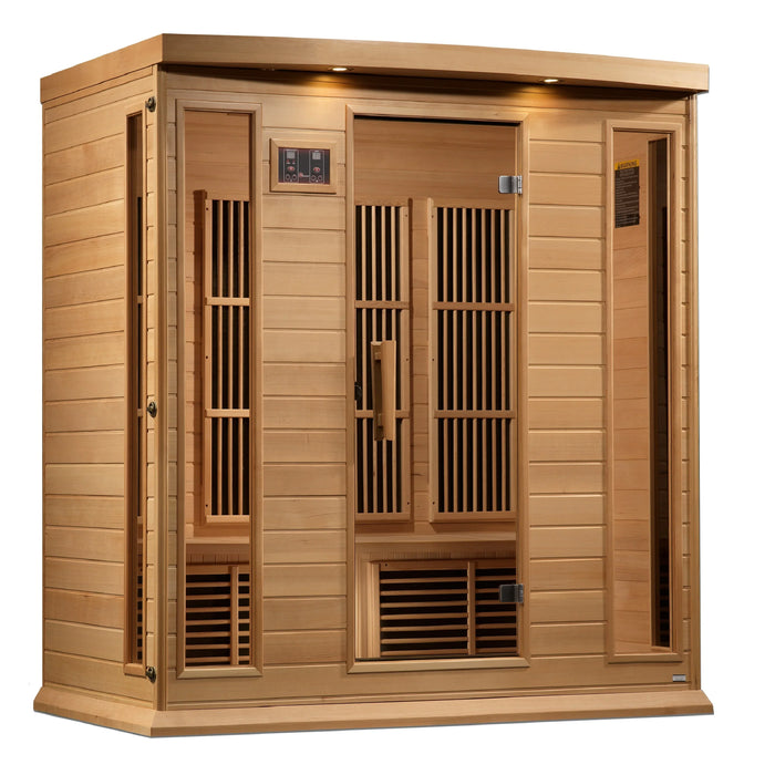 Maxxus Saunas 4-Person Near Zero EMF FAR Infrared - Canadian Hemlock (MX-K406-01-ZF)