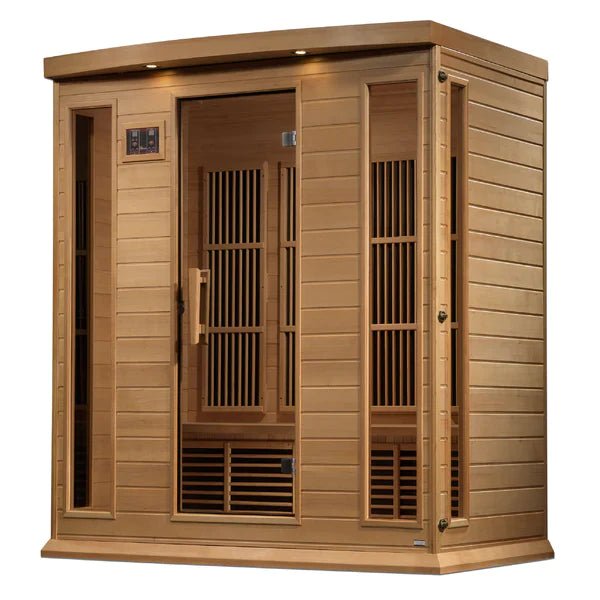 Maxxus Saunas 4-Person Near Zero EMF FAR Infrared - Canadian Hemlock (MX-K406-01-ZF)