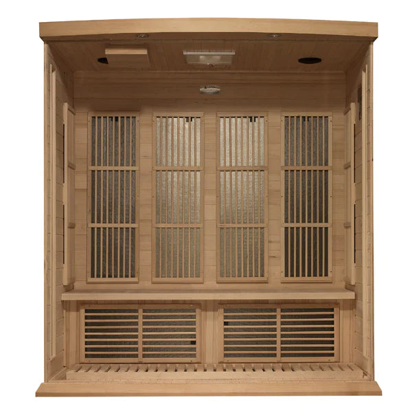 Maxxus Saunas 4-Person Near Zero EMF FAR Infrared - Canadian Hemlock (MX-K406-01-ZF)