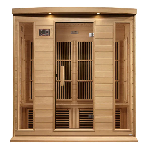 Maxxus Saunas 4-Person Near Zero EMF FAR Infrared - Canadian Hemlock (MX-K406-01-ZF)