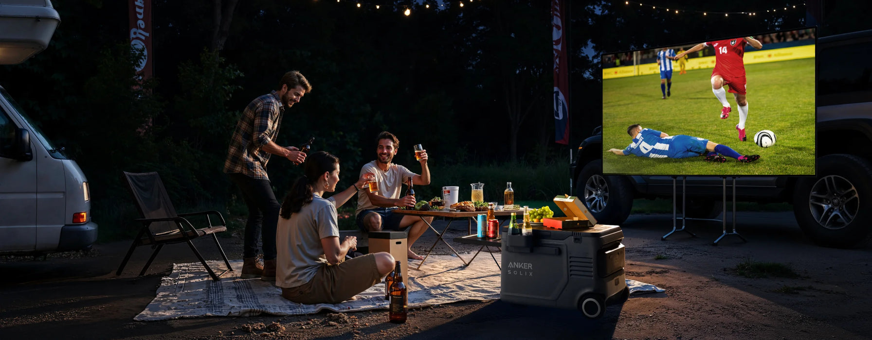 Anker Solix EverFrost 2 Electric Cooler - 40L or 58L with 288Wh Battery