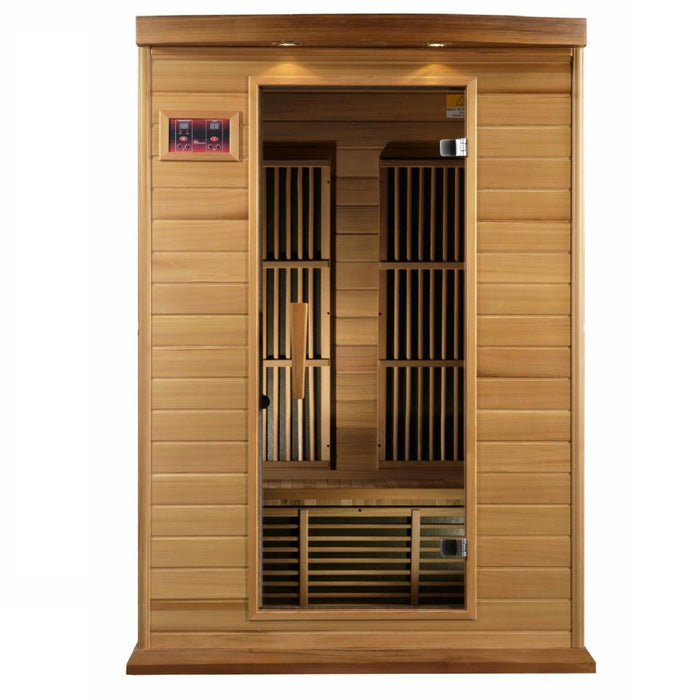 Maxxus Sauna 2-Person Low EMF Infrared Indoor Sauna - Canadian Red Cedar (MX-K206-01 CED)