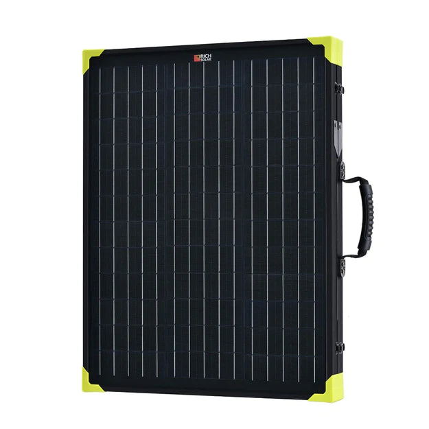 RICH SOLAR Mega 200 Portable Briefcase Charging Kit | 200 Watt Portable Solar Panel