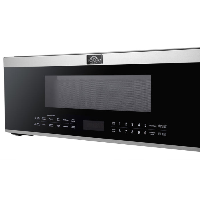 Forno Padula 30" 1.2 cu. ft. 400 CFM Over The Range Microwave in Stainless Steel (FOTR3080-30)