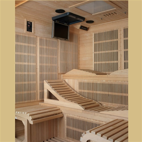 Dynamic saunas Monaco 6-person Ultra Low EMF (Under 3MG) FAR Infrared Sauna (Canadian Hemlock)
