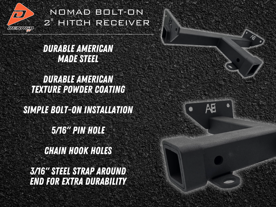 Denago Nomad & XL6 2' Hitch Receiver