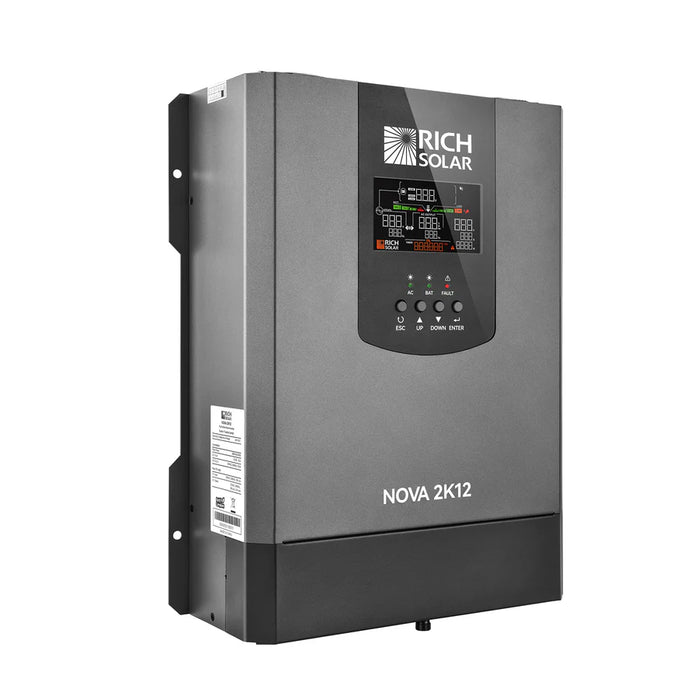 Rich Solar Nova 2K12 - 2000W 12V Pure Sine Wave Inverter with Built-in Transfer Switch