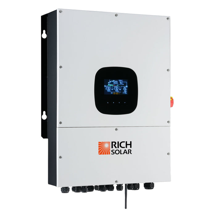 Rich Solar Nova 12K PV Hybrid Inverter Solar Kit & 61.44kWH Alpha 5 Pro Server LiFePO4 Battery