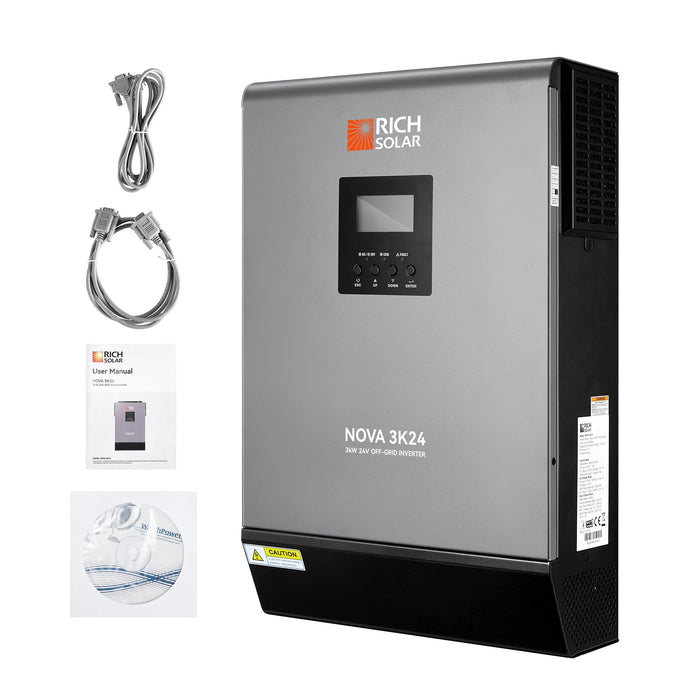 Rich Solar Nova Max 3K - 3000W (3kW) 24V Off-Grid Hybrid Solar Inverter