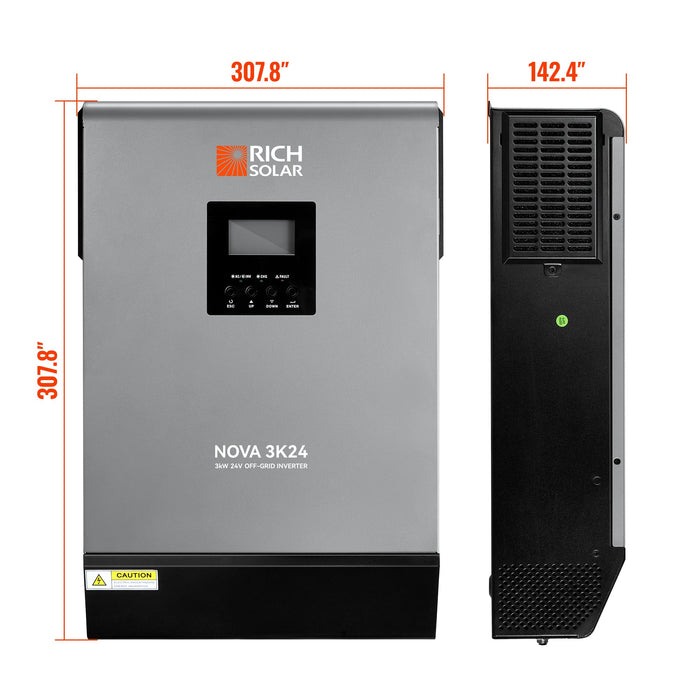 Rich Solar Nova Max 3K - 3000W (3kW) 24V Off-Grid Hybrid Solar Inverter