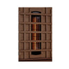 Golden Designs | 1-2-Person Full Spectrum PureTech™ Near Zero EMF FAR Infrared Sauna with Himalayan Salt Bar (Canadian Hemlock)