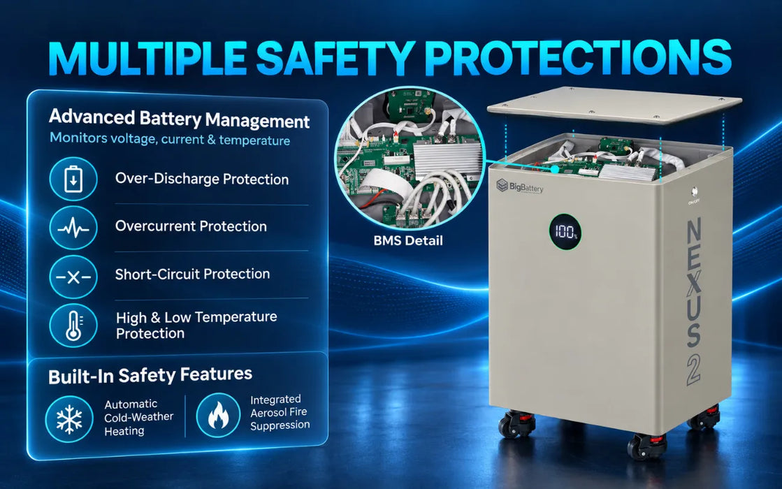 BigBattery 48V NEXUS 2 LiFePO4 Battery - 314Ah 16kW