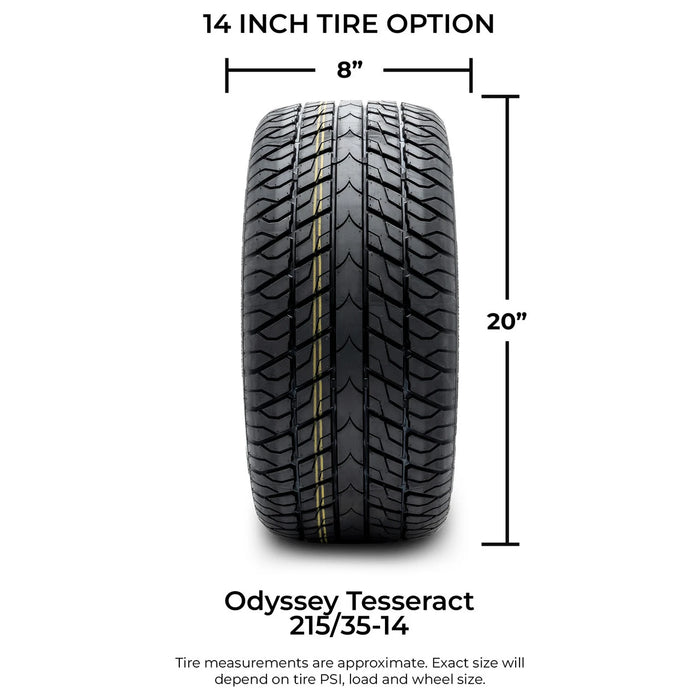 MODZ 14" Reaper Bronze Wheels & Street Tires Combo