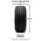 MODZ® 12" Halo Chrome Wheels & Street Tires Combo