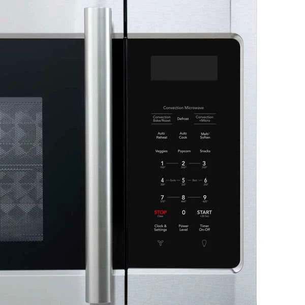 Forno Fornace 30" Over The Range Microwave — 1.5 cu. ft., 300 CFM Ventilation | Stainless Steel, Black, or White with Customizable Accents (FOTR3038-30)