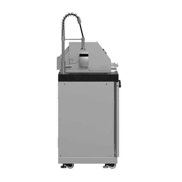 Forno Bulnes Outdoor Kitchen - 30" BBQ 60,000 BTU, 3 Burners with Sear & Rotisserie Infrared Burners, Stainless Steel Outdoor Kitchen with 1.8 cu.ft. Beverage Center - Black Granite or White Sintered Stone Countertops (FODKT2506BLK)