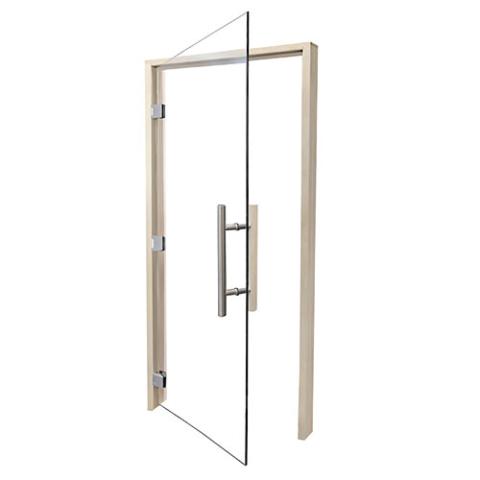 Prosaunas Clear ADA Glass Sauna Door 36x81 - Prehung ADA Clear Glass Sauna Door