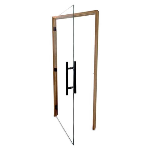 Prosaunas Clear ADA Glass Sauna Door 36x81 - Prehung ADA Clear Glass Sauna Door