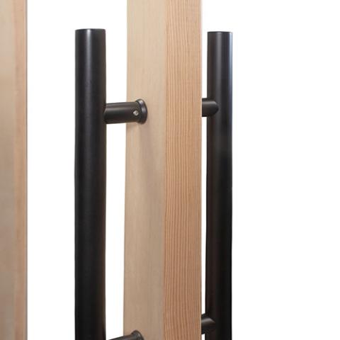 Prosaunas Solid Wood Sauna Door with Insulated Glass - Douglas Fir Sauna Door, Hemlock Jamb, Dual-Pane Insulated Glass