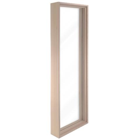 Prosaunas Framed Dual Pane Clear Glass Sauna Window, 16" x 60"