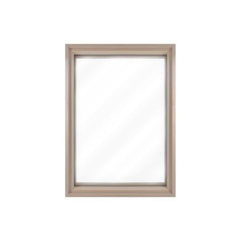 Prosaunas Framed Dual Pane Clear Glass Sauna Window, 24" x 36"