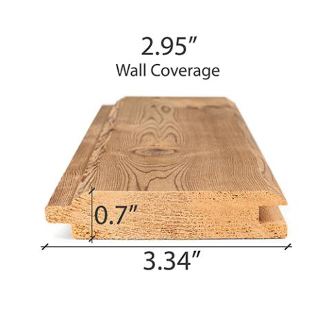 Prosaunas Cedar 1x4 STK T&G V2E Sauna Wood