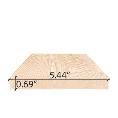 Prosaunas Hemlock 1x6 VG S4SEE Sauna Wood