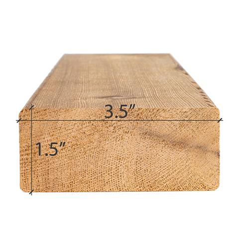 Prosaunas Cedar 2x4 STK S4SEE Sauna Wood