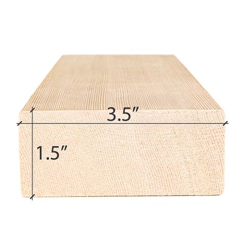 Prosaunas Hemlock 2x4 VG S4SEE Sauna Wood