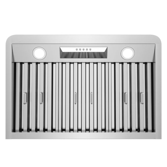 Cosmo 30" 500 CFM Convertible Under Cabinet Range Hood with Push Button Controls (COS-QB75)