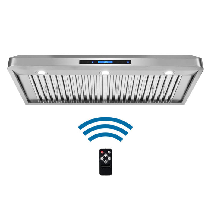 Cosmo 48" 500 CFM Convertible Under Cabinet Range Hood with Remote and Digital Touch Controls (COS-QS48)