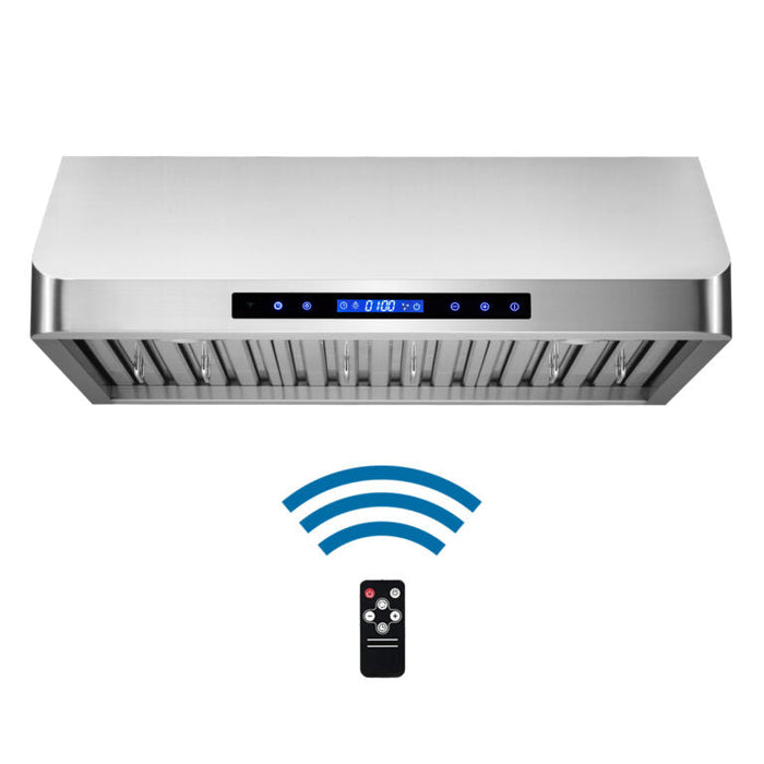 Cosmo 30" 500 CFM Convertible Under Cabinet Range Hood with Remote and Digital Touch Controls (COS-QS75)