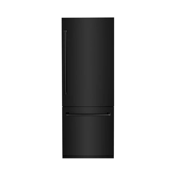 ZLINE Autograph Edition 30" 16.1 cu. ft. Built-In Bottom Freezer Refrigerator with Water Dispenser and Ice Maker - Stainless Steel, DuraSnow, Black, White and Accent Options