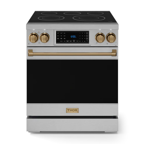 Thor Kitchen Gordon Ramsay Series 30" 4.55 cu. ft. Professional Electric Range with Tilt Panel Touch Control, RSE30