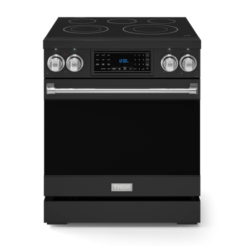 Thor Kitchen Gordon Ramsay Series 30" 4.55 cu. ft. Professional Electric Range with Tilt Panel Touch Control, RSE30