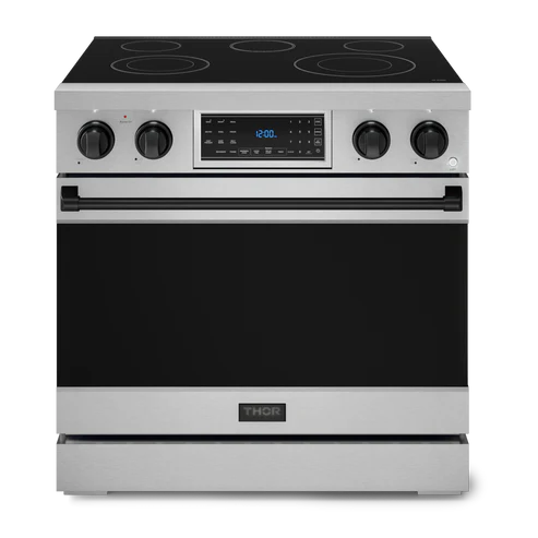 Thor Kitchen Gordon Ramsay Series 36" 6.0 cu. ft. Professional Electric Range with Tilt Panel Touch Control, RSE36