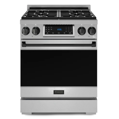 Thor Kitchen Gordon Ramsay Series 30" 4.55 cu. ft. Professional Propane Gas Range with Tilt Panel Touch Control, RSG30LP