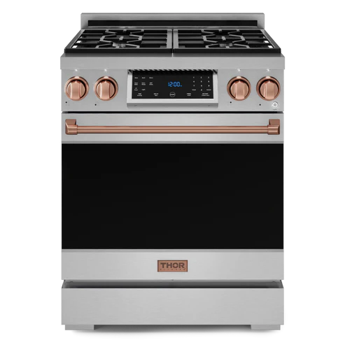 Thor Kitchen Gordon Ramsay Series 30" 4.55 cu. ft. Professional Propane Gas Range with Tilt Panel Touch Control, RSG30LP