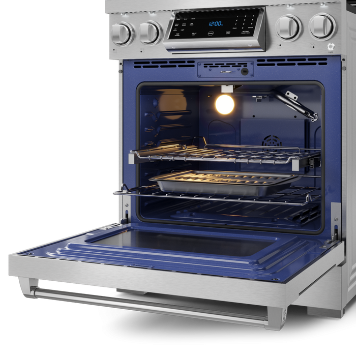 Thor Kitchen Gordon Ramsay Series 30" 4.55 cu. ft. Professional Propane Gas Range with Tilt Panel Touch Control, RSG30LP