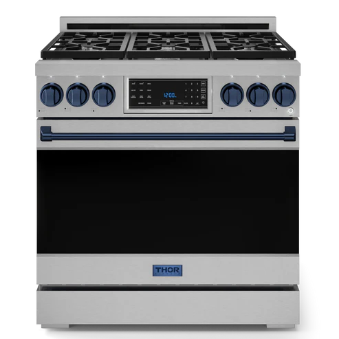 Thor Kitchen Gordon Ramsay Series 36" 6.0 cu. ft. Professional Natural Gas Range with Tilt Panel Touch Control, RSG36