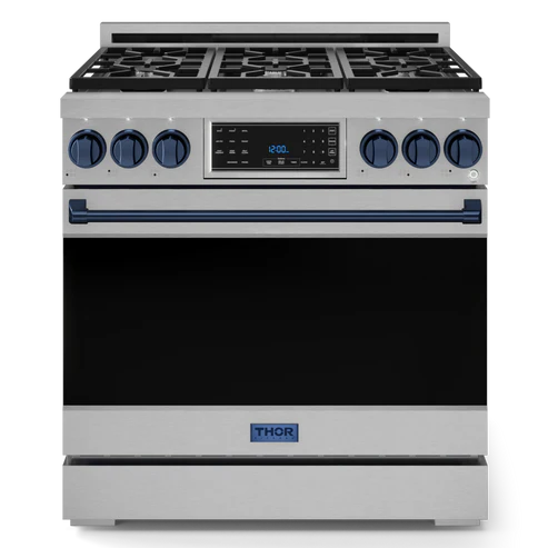 Thor Kitchen Gordon Ramsay Series 36" 6.0 cu. ft. Professional Propane Gas Range with Tilt Panel Touch Control, RSG36LP