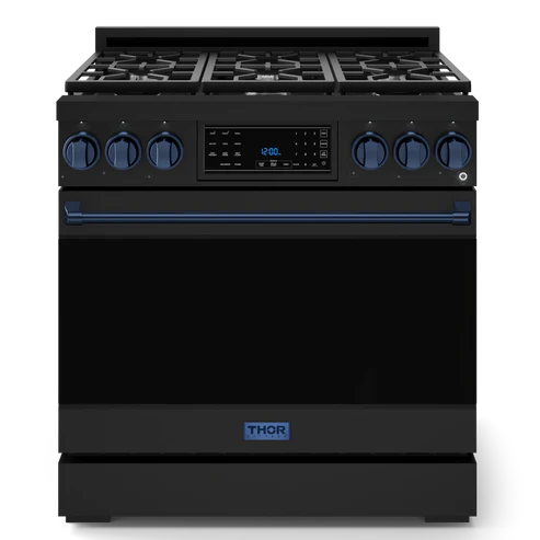 Thor Kitchen Gordon Ramsay Series 36" 6.0 cu. ft. Professional Propane Gas Range with Tilt Panel Touch Control, RSG36LP