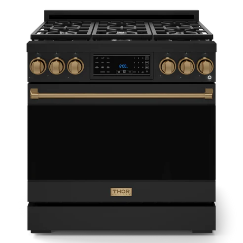 Thor Kitchen Gordon Ramsay Series 36" 6.0 cu. ft. Professional Natural Gas Range with Tilt Panel Touch Control, RSG36