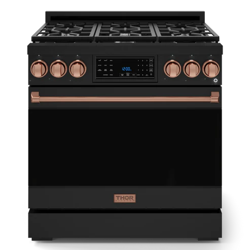 Thor Kitchen Gordon Ramsay Series 36" 6.0 cu. ft. Professional Propane Gas Range with Tilt Panel Touch Control, RSG36LP