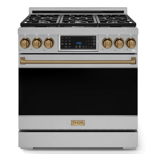 Thor Kitchen Gordon Ramsay Series 36" 6.0 cu. ft. Professional Natural Gas Range with Tilt Panel Touch Control, RSG36