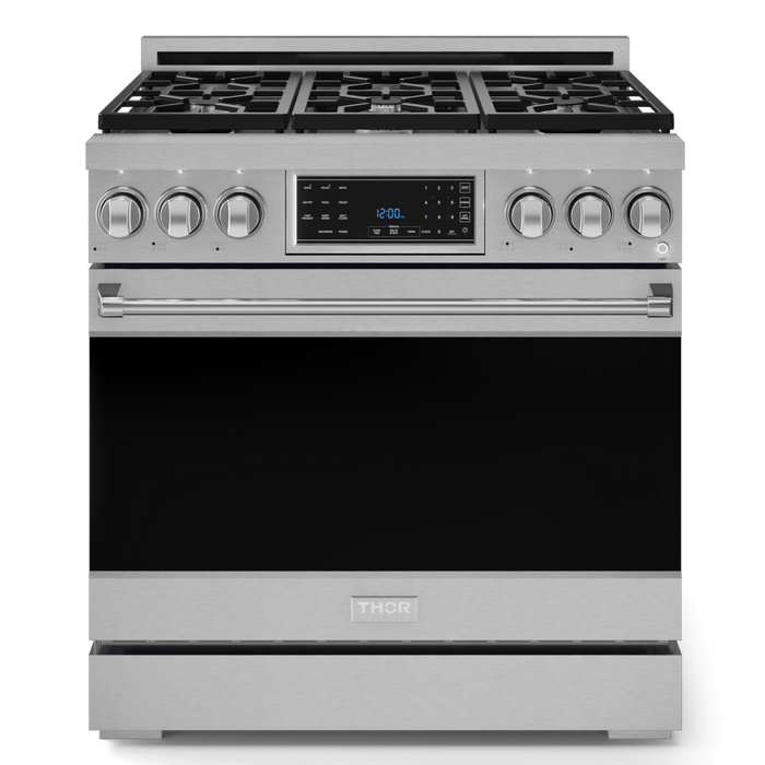 Thor Kitchen Gordon Ramsay Series 36" 6.0 cu. ft. Professional Natural Gas Range with Tilt Panel Touch Control, RSG36