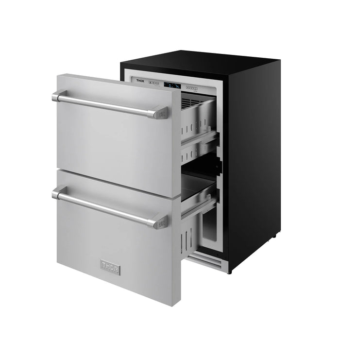 Thor Kitchen Gordon Ramsay 24" Undercounter Freezer Drawer in Stainless Steel (RZ24U)